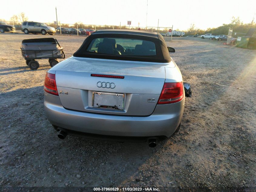 2008 Audi A4 3.2 VIN: WAUDH48H48K005176 Lot: 37960529