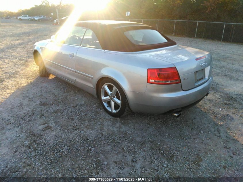 2008 Audi A4 3.2 VIN: WAUDH48H48K005176 Lot: 37960529