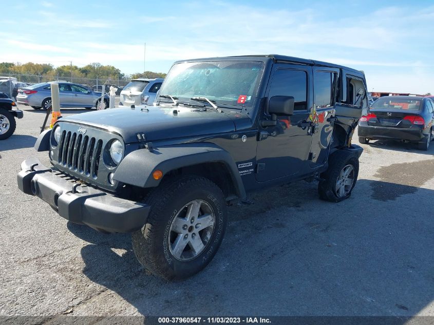 1C4BJWDG7HL642600 2017 Jeep Wrangler Unlimited Sport 4X4