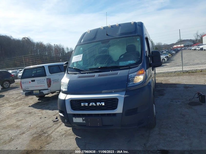 2020 Ram Promaster 3500 Cargo Van High Roof 159" Wb Ext VIN: 3C6URVJG3LE136626 Lot: 37960638