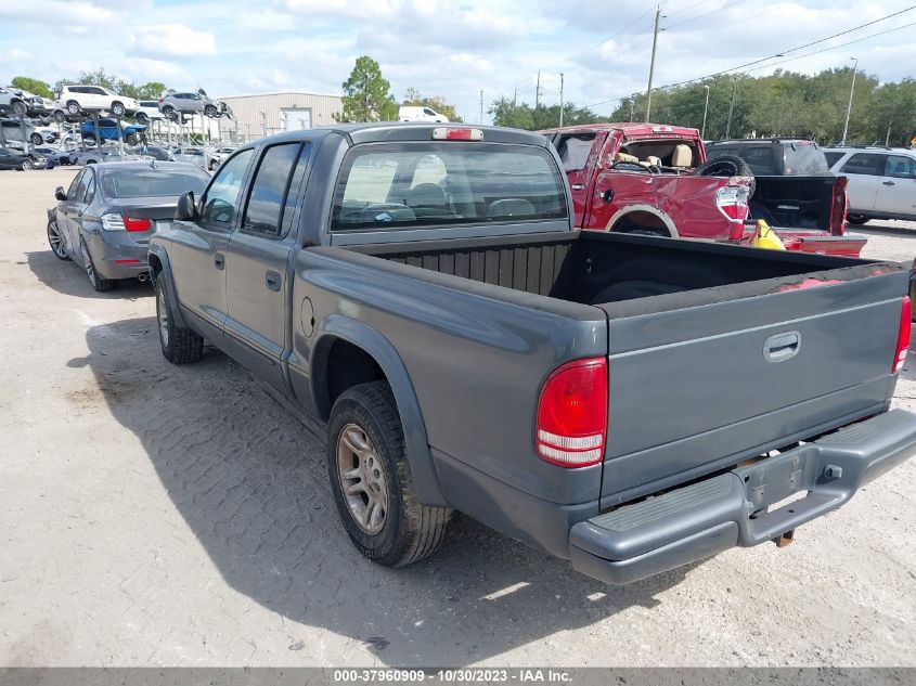 2004 Dodge Dakota Slt VIN: 1D7HL48N64S627044 Lot: 37960909