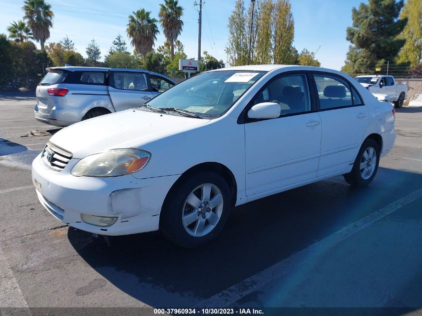 2003 Toyota Corolla S VIN: 1NXBR32E23Z152766 Lot: 37960934