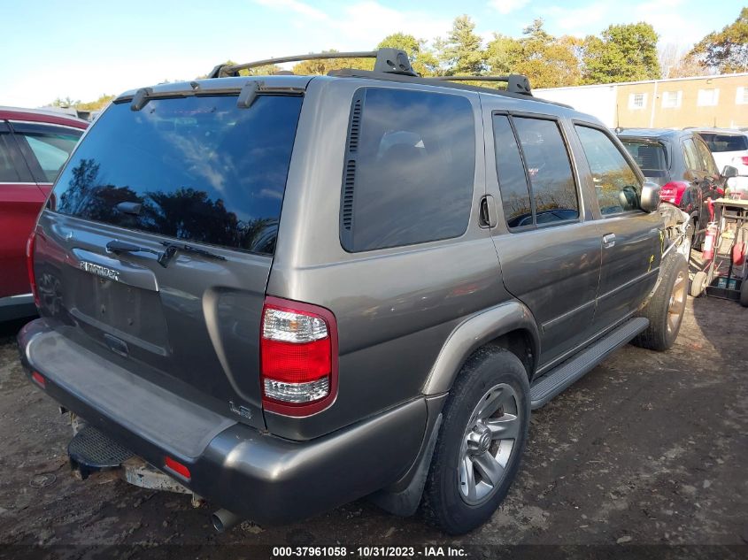 2004 Nissan Pathfinder Le Platinum VIN: JN8DR09Y44W908815 Lot: 37961058