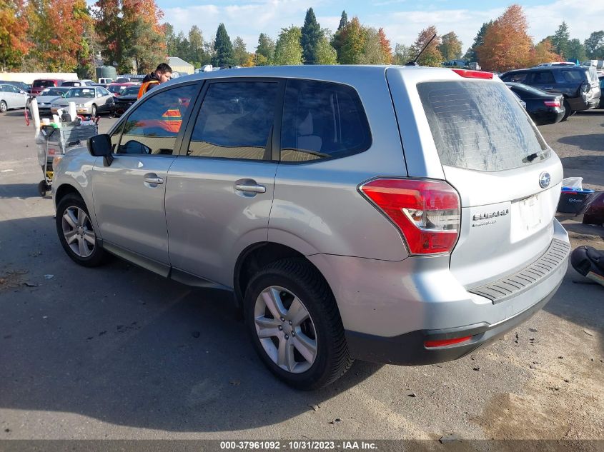 2014 Subaru Forester 2.5I VIN: JF2SJAAC2EH480282 Lot: 37961092