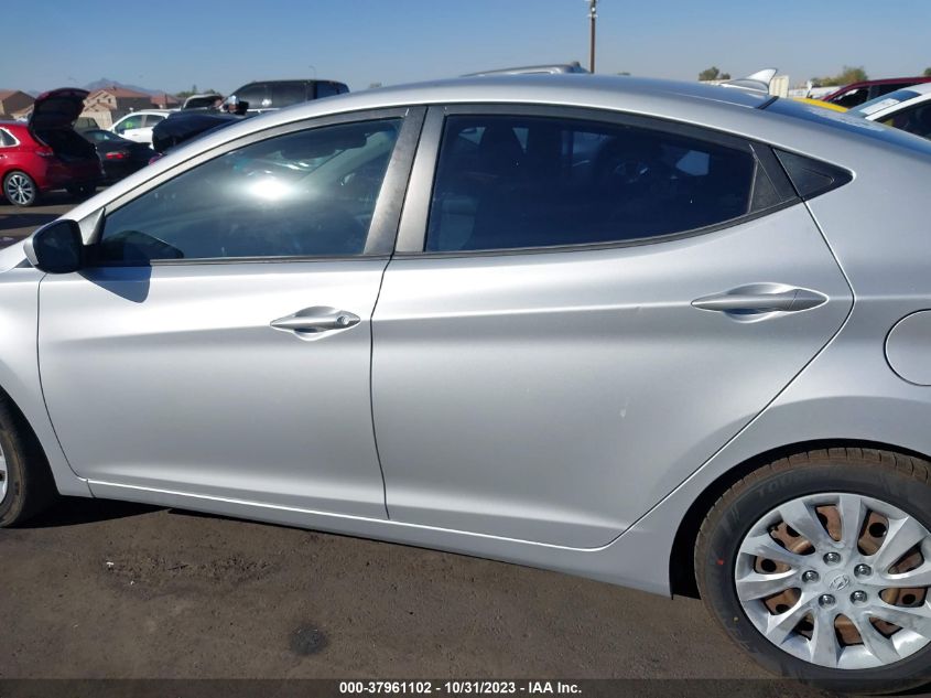 2012 Hyundai Elantra Gls Pzev VIN: KMHDH4AE2CU265541 Lot: 37961102