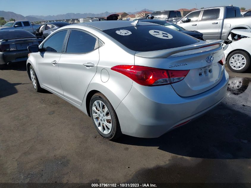 2012 Hyundai Elantra Gls Pzev VIN: KMHDH4AE2CU265541 Lot: 37961102