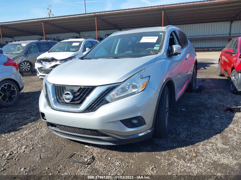 2016 Nissan Murano Sl VIN: 5N1AZ2MG8GN158611 Lot: 37961201