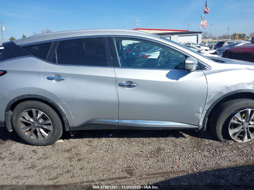 2016 Nissan Murano Sl VIN: 5N1AZ2MG8GN158611 Lot: 37961201