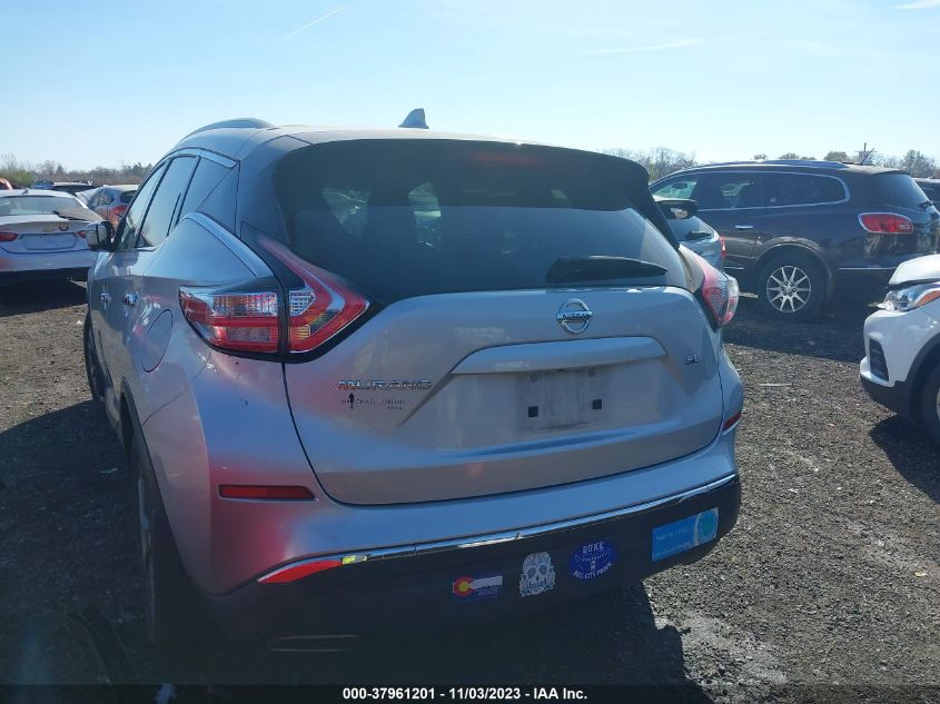 2016 Nissan Murano Sl VIN: 5N1AZ2MG8GN158611 Lot: 37961201