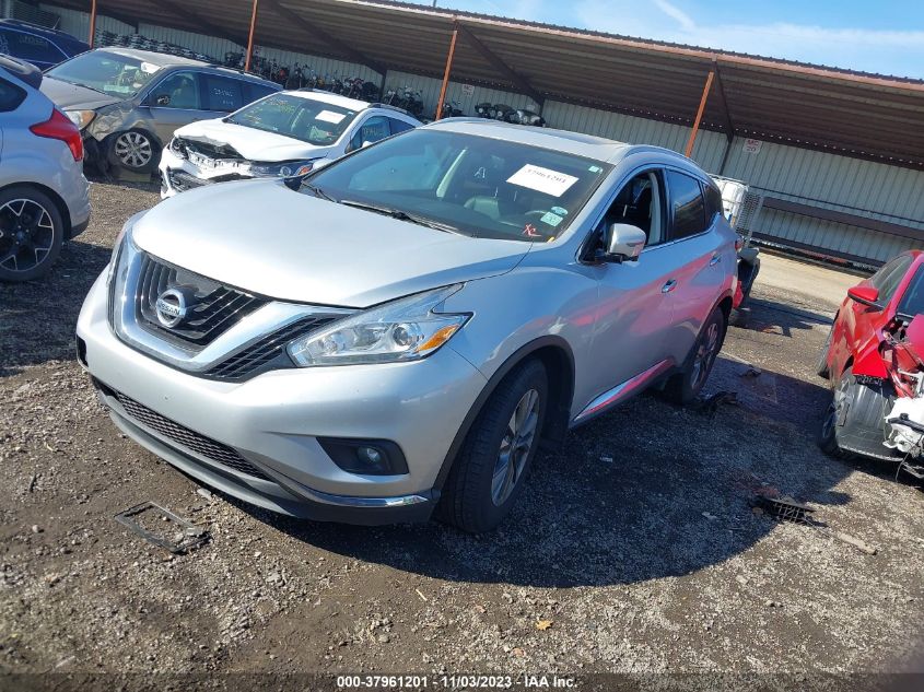 2016 Nissan Murano Sl VIN: 5N1AZ2MG8GN158611 Lot: 37961201