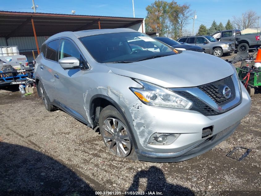 2016 Nissan Murano Sl VIN: 5N1AZ2MG8GN158611 Lot: 37961201