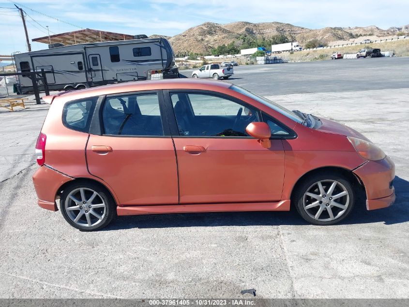 2008 Honda Fit Sport VIN: JHMGD38658S059086 Lot: 37961405