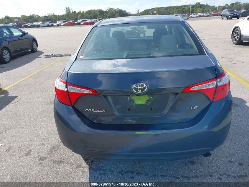 2016 Toyota Corolla L/Le/Le Pls/Prm/S/S Pls VIN: 2T1BURHE3GC598134 Lot: 37961575