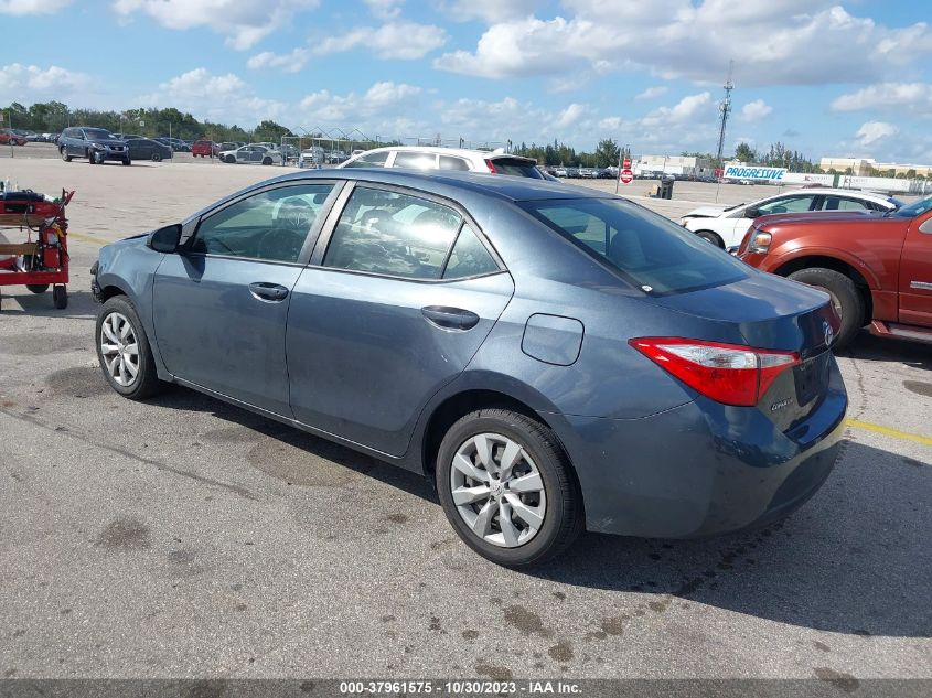 2016 Toyota Corolla L/Le/Le Pls/Prm/S/S Pls VIN: 2T1BURHE3GC598134 Lot: 37961575