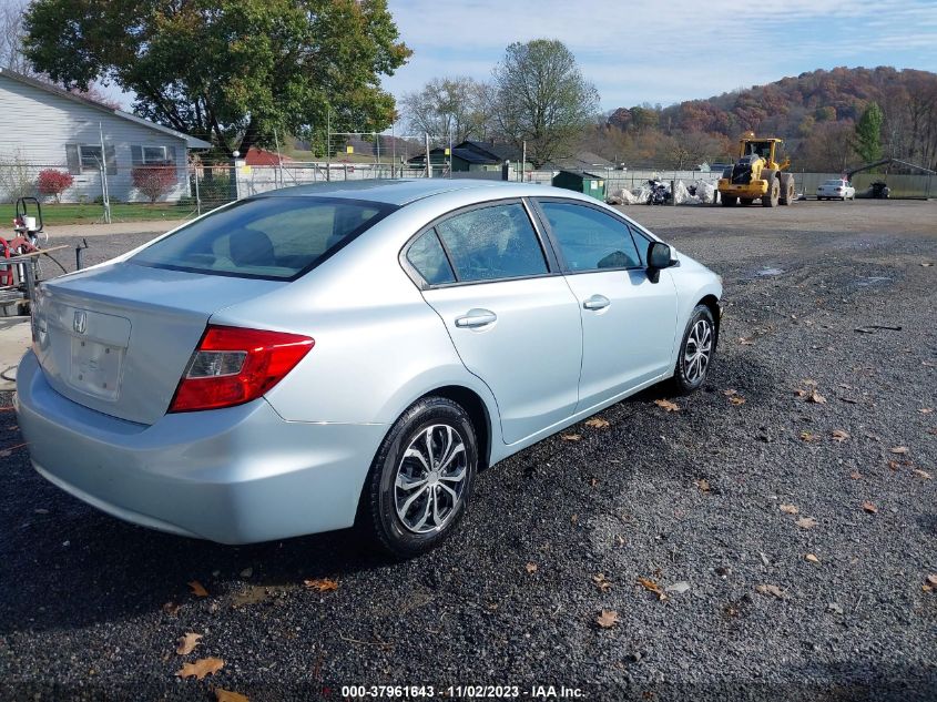 2012 Honda Civic Sdn Lx VIN: 2HGFB2F5XCH525085 Lot: 37961643