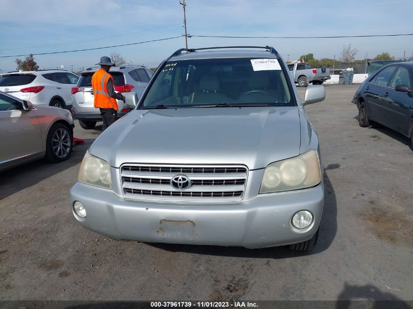 2003 Toyota Highlander Limited VIN: JTEHF21A630104691 Lot: 37961739