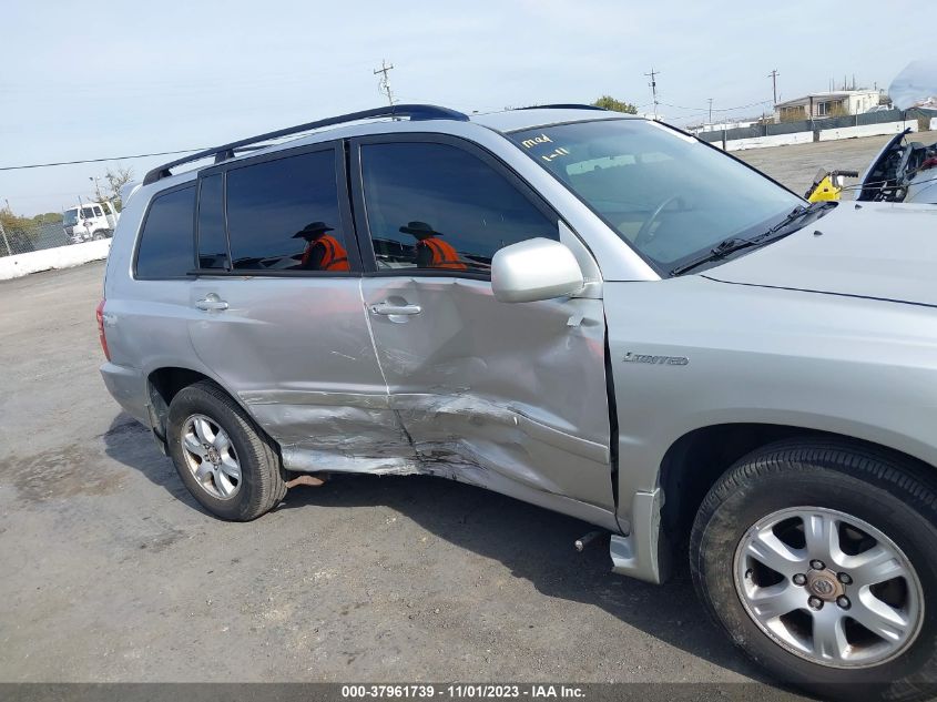 2003 Toyota Highlander Limited VIN: JTEHF21A630104691 Lot: 37961739