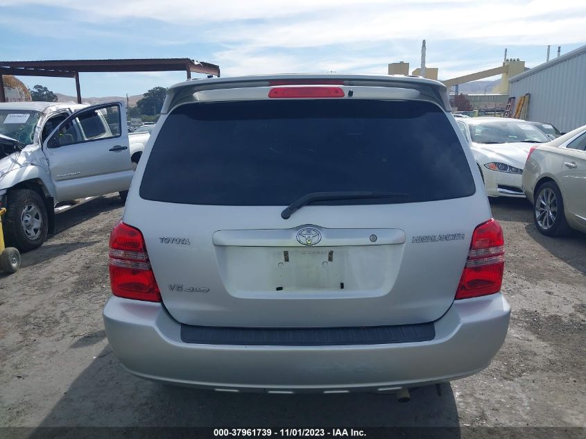 2003 Toyota Highlander Limited VIN: JTEHF21A630104691 Lot: 37961739
