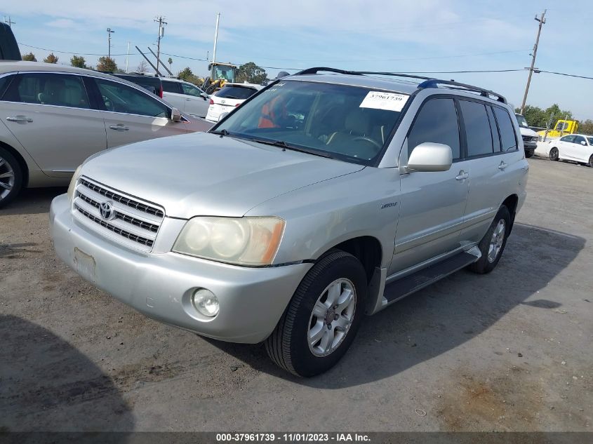 2003 Toyota Highlander Limited VIN: JTEHF21A630104691 Lot: 37961739