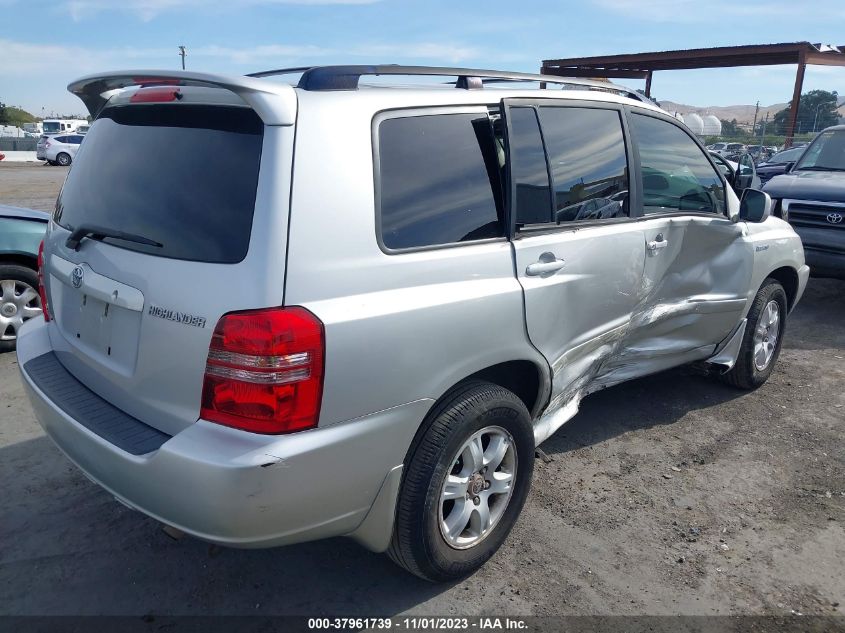 2003 Toyota Highlander Limited VIN: JTEHF21A630104691 Lot: 37961739