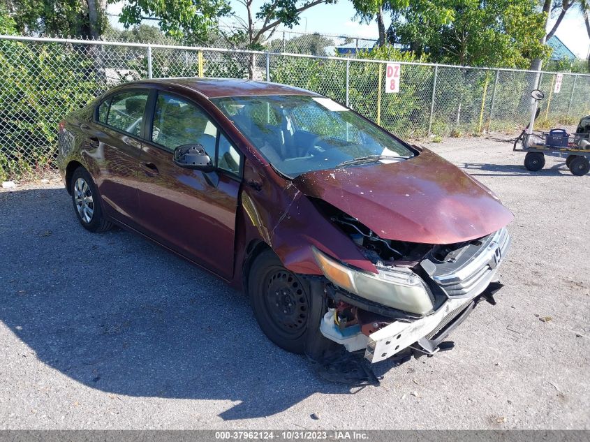 2012 Honda Civic Lx VIN: 19XFB2F50CE022904 Lot: 37962124