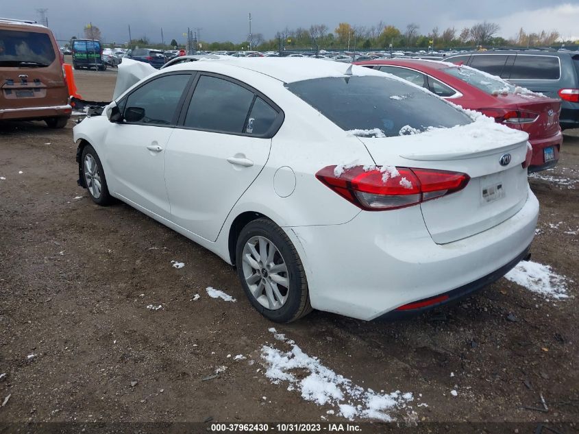 2017 Kia Forte S VIN: 3KPFL4A78HE121298 Lot: 37962430