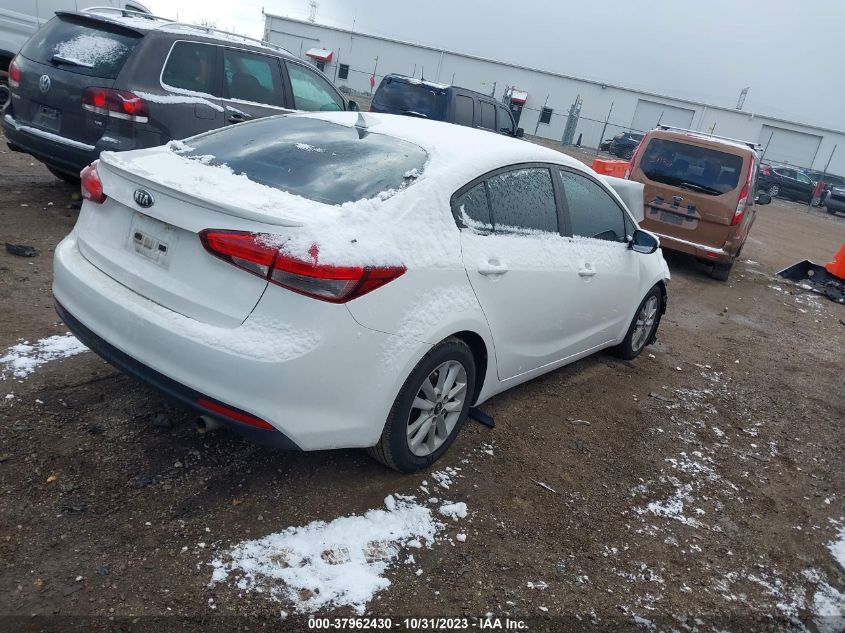 2017 Kia Forte S VIN: 3KPFL4A78HE121298 Lot: 37962430