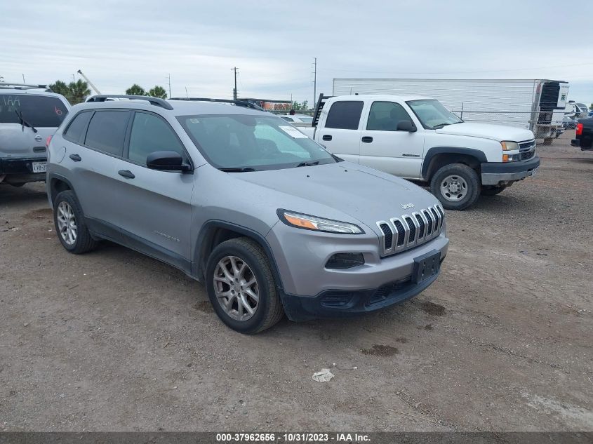 2016 Jeep Cherokee Sport VIN: 1C4PJLAB1GW222194 Lot: 37962656