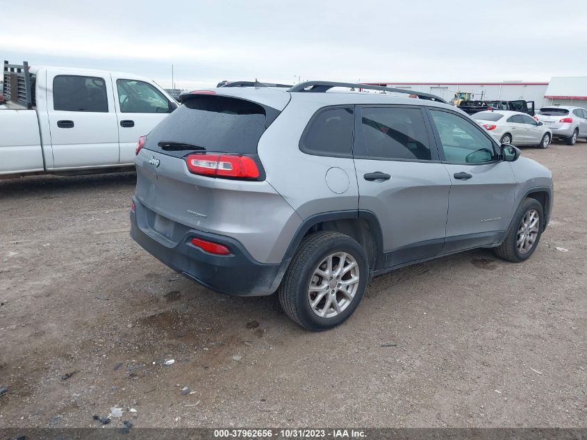 2016 Jeep Cherokee Sport VIN: 1C4PJLAB1GW222194 Lot: 37962656