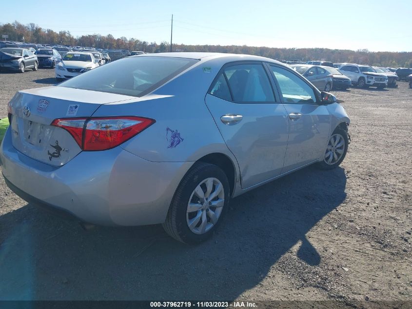 2015 Toyota Corolla Le VIN: 2T1BURHE2FC435084 Lot: 37962719