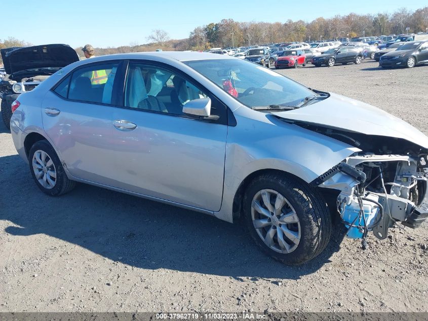 2015 Toyota Corolla Le VIN: 2T1BURHE2FC435084 Lot: 37962719