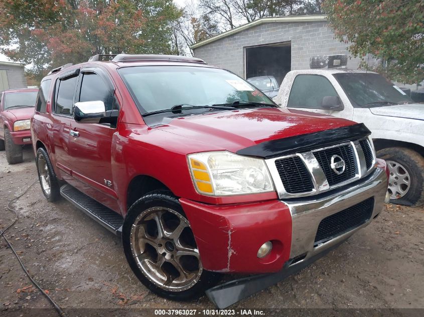 2006 Nissan Armada Le VIN: 5N1AA08AX6N701893 Lot: 37963027