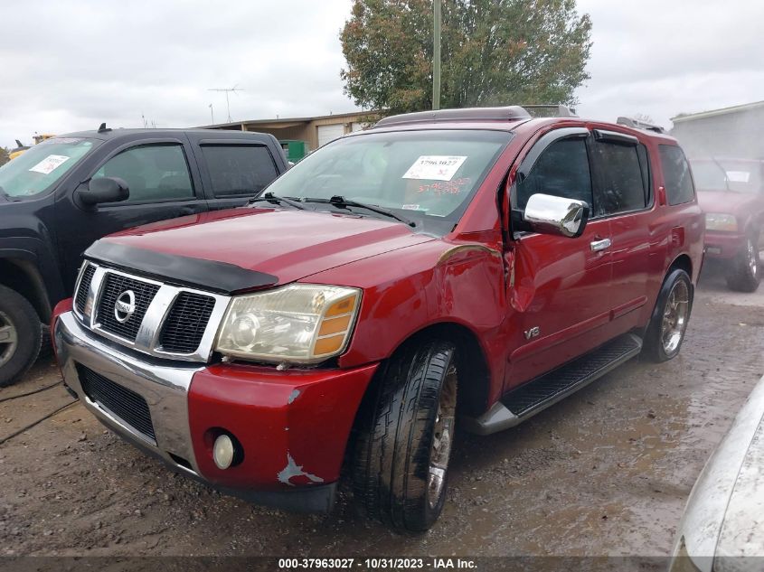 2006 Nissan Armada Le VIN: 5N1AA08AX6N701893 Lot: 37963027