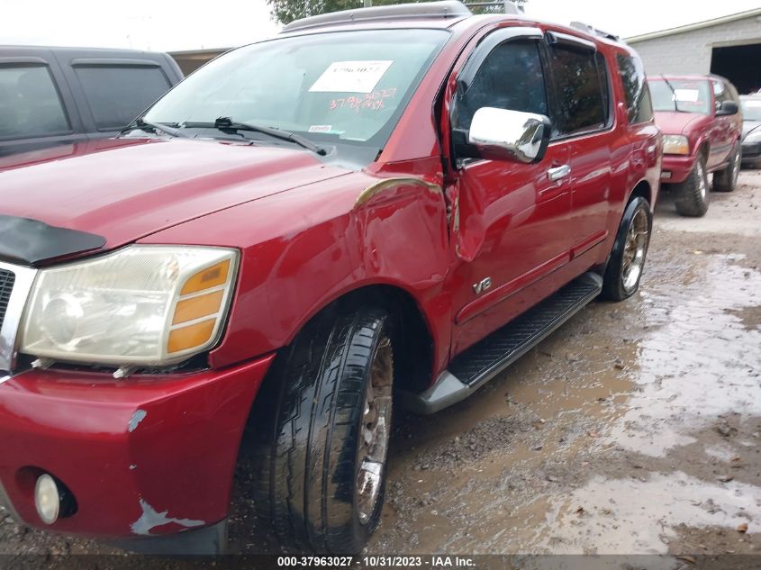 2006 Nissan Armada Le VIN: 5N1AA08AX6N701893 Lot: 37963027