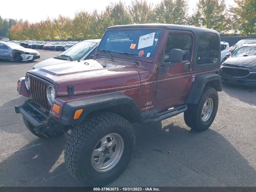 2004 Jeep Wrangler Sport VIN: 1J4FA49S94P731357 Lot: 37963073