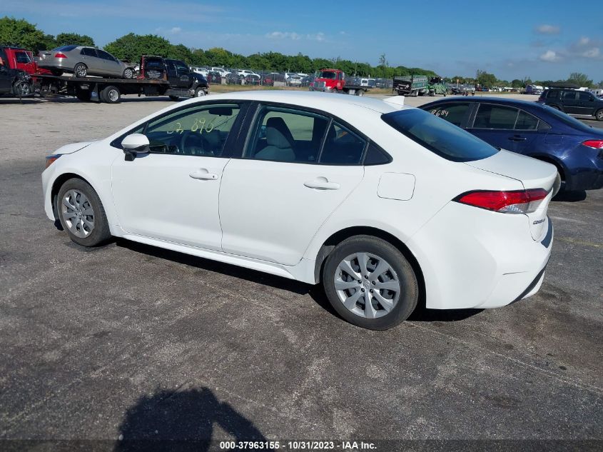 2021 Toyota Corolla Le VIN: JTDEPMAE2MJ184263 Lot: 37963155