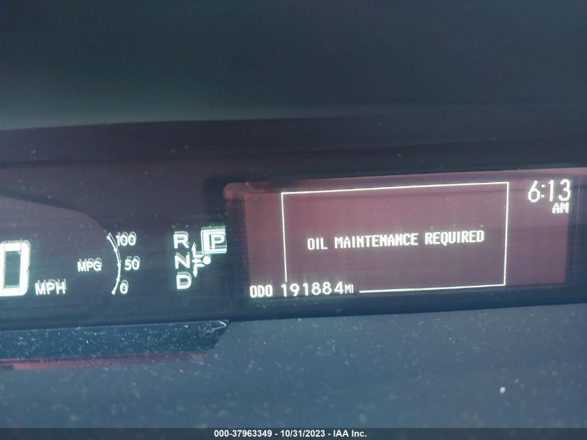 2010 Toyota Prius Ii/Iii/Iv/V/I VIN: JTDKN3DU1A1307567 Lot: 37963349