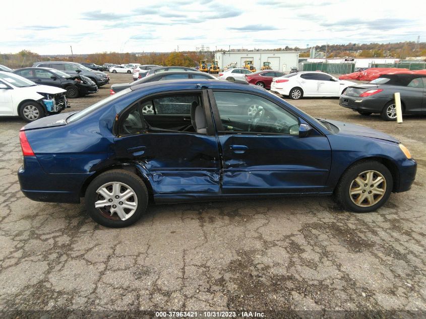 2003 Honda Civic Ex VIN: 2HGES26783H553724 Lot: 37963421