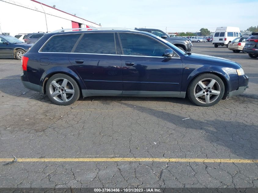 2002 Audi A4 3.0L VIN: WAUVT68E92A177589 Lot: 37963456