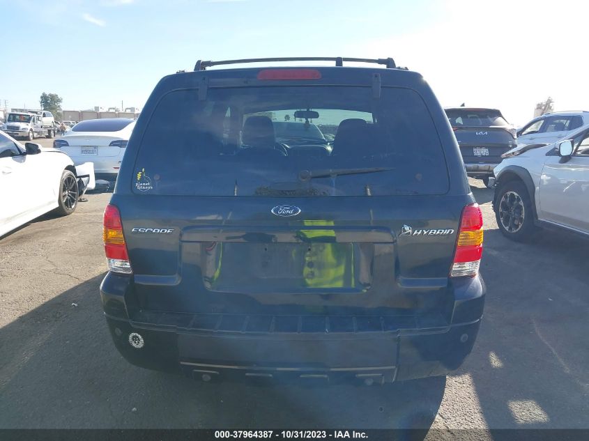 2006 Ford Escape Hybrid Hybrid VIN: 1FMYU96HX6KA79453 Lot: 37964387