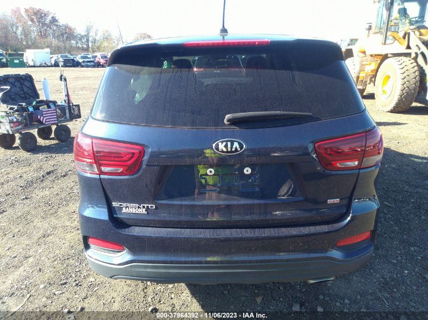 2019 Kia Sorento 2.4L Lx VIN: 5XYPGDA36KG478611 Lot: 37964392