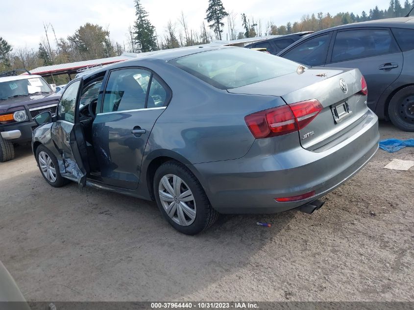2017 Volkswagen Jetta 1.4T S VIN: 3VW2B7AJ9HM381758 Lot: 37964440