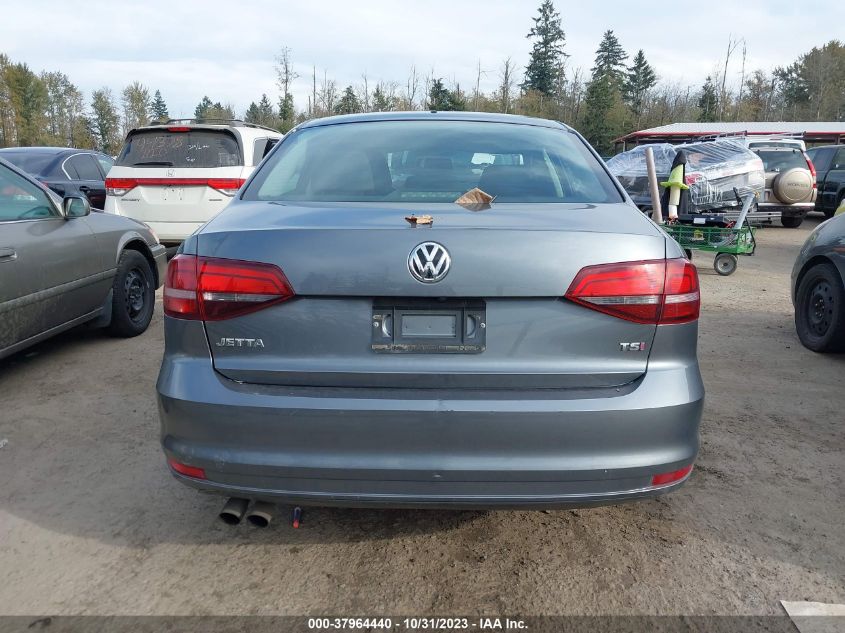 2017 Volkswagen Jetta 1.4T S VIN: 3VW2B7AJ9HM381758 Lot: 37964440