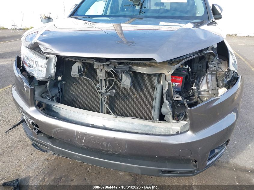 2015 Toyota Highlander Xle V6 VIN: 5TDJKRFH1FS196391 Lot: 37964447