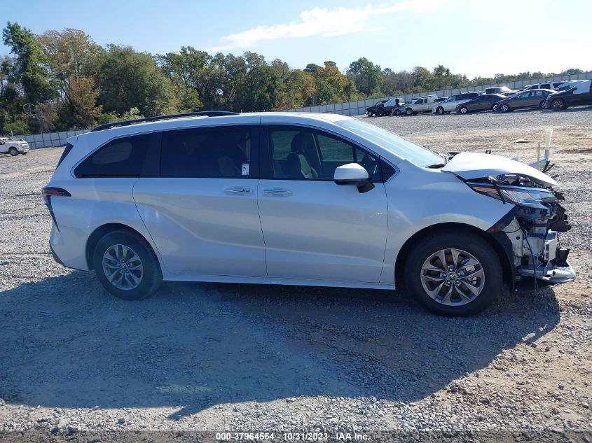 2023 Toyota Sienna Xle VIN: 5TDYRKEC9PS177273 Lot: 37964554