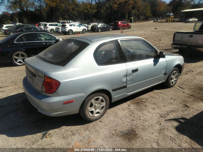 2003 Hyundai Accent VIN: KMHCF35C83U241796 Lot: 37965059