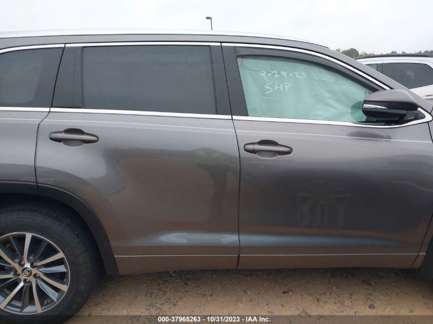 2018 Toyota Highlander Xle VIN: 5TDKZRFH4JS546377 Lot: 37965263