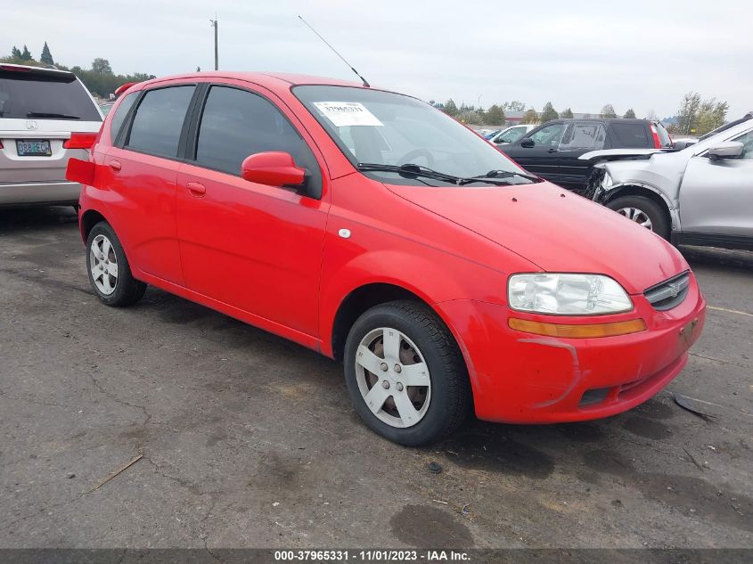 2006 Chevrolet Aveo Ls VIN: KL1TD66626B656821 Lot: 37965331