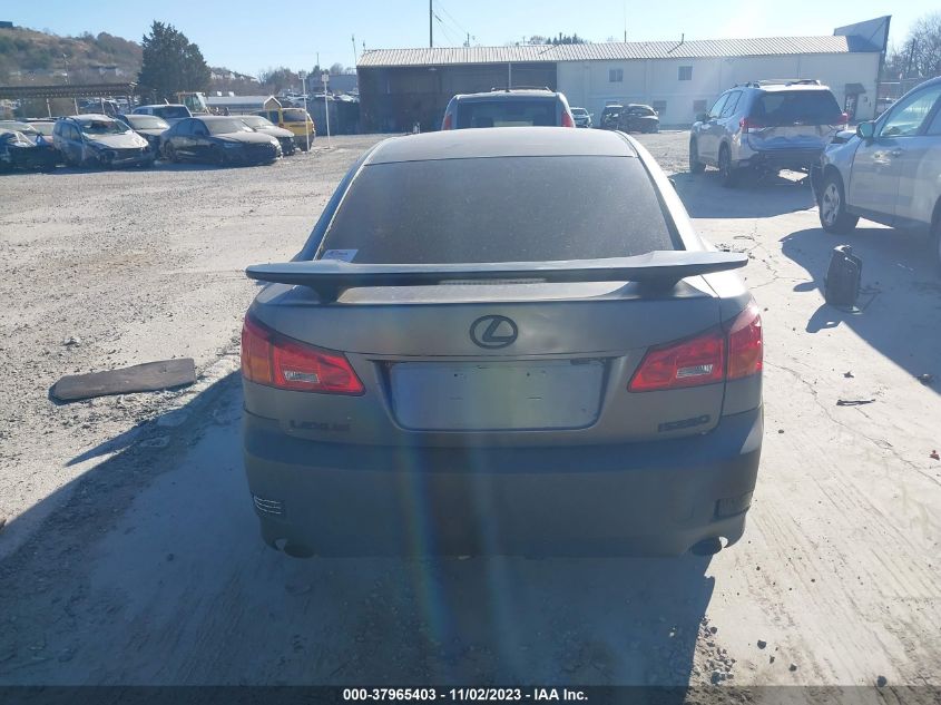 2006 Lexus Is 250 Manual/Auto VIN: JTHBK262065006429 Lot: 37965403