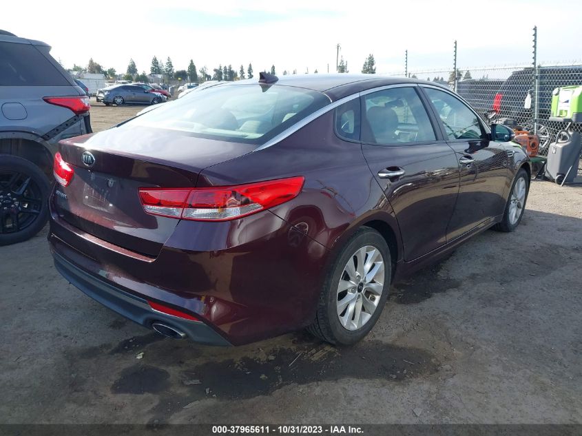 2016 Kia Optima Lx VIN: 5XXGT4L37GG060420 Lot: 37965611